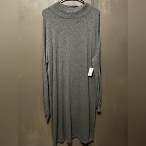 Grey sweater dress